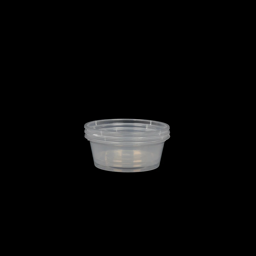 Microwavable Packaging box Disposable Food Container transparent Plastic bowl With Clear Lid