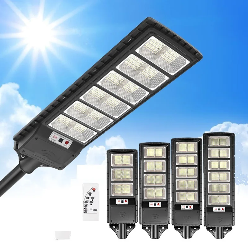 Outdoor Waterproof Ip65 Road Lamp 100W 150W 200W 250W 300W Light Control Induction Led Solar Street Lights