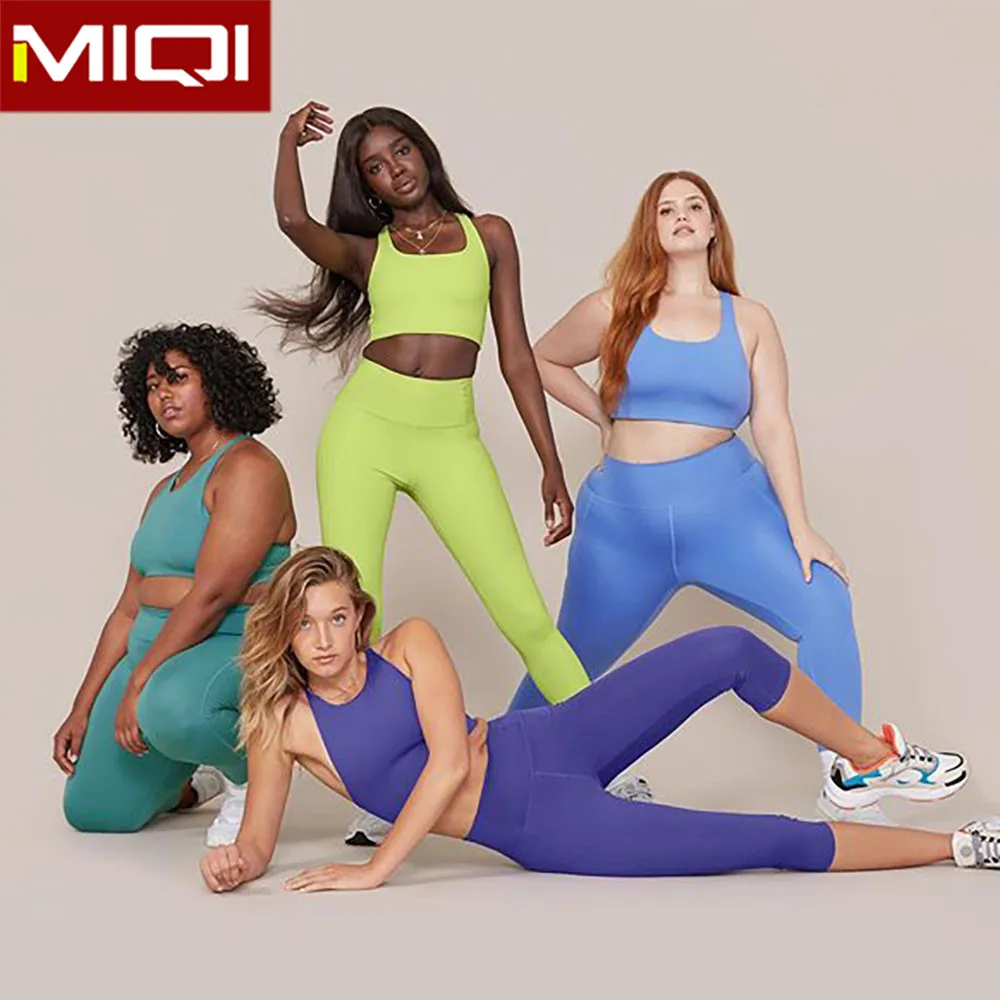 Женская одежда для тренировок 1x-6x, костюм для фитнеса из 2 предметов, одежда для тренажерного зала, женский спортивный бюстгальтер большого размера, одежда для активного отдыха, комплекты для йоги