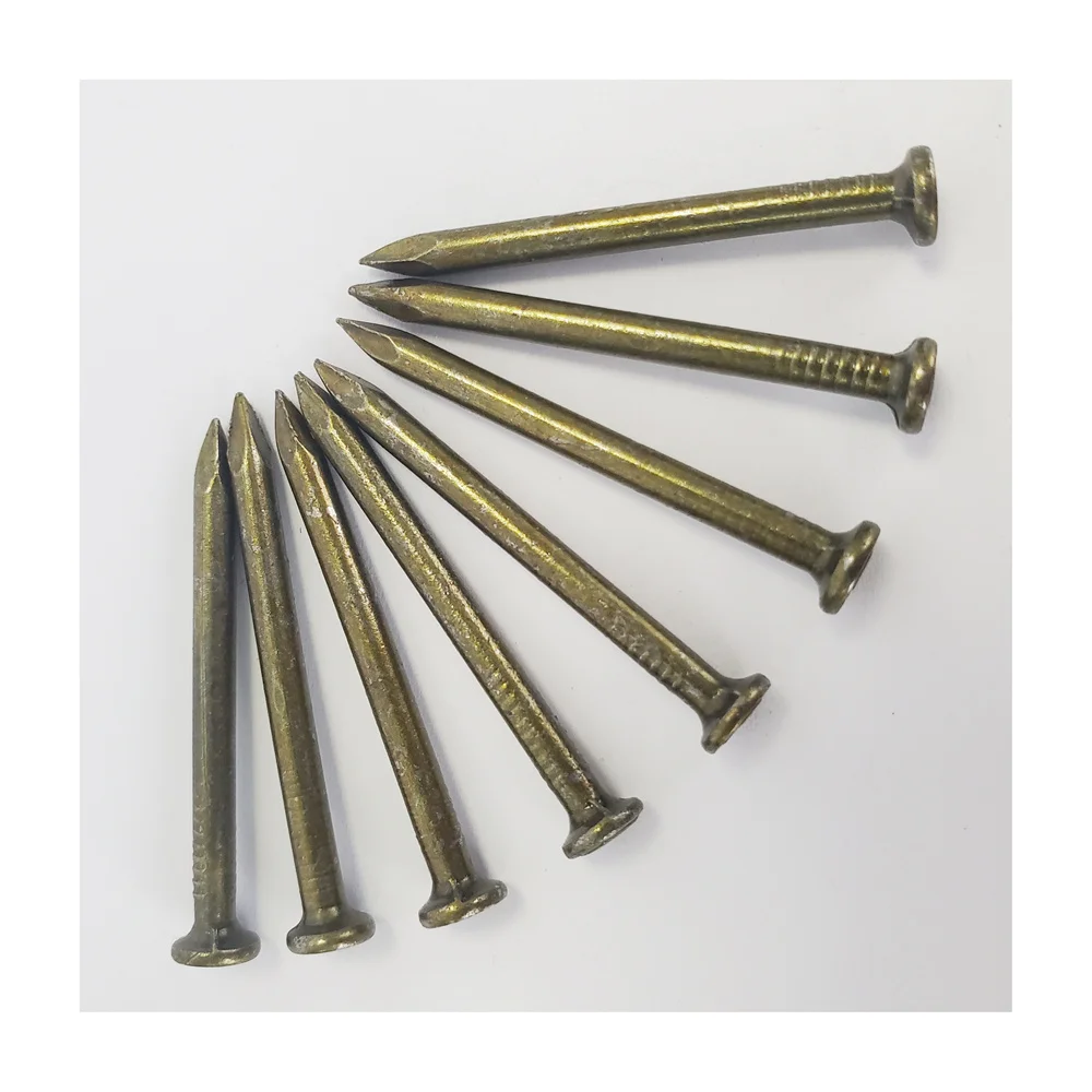 Yellow/black galvanized strong hardened steel iron nails  steel cement concrete wall nails