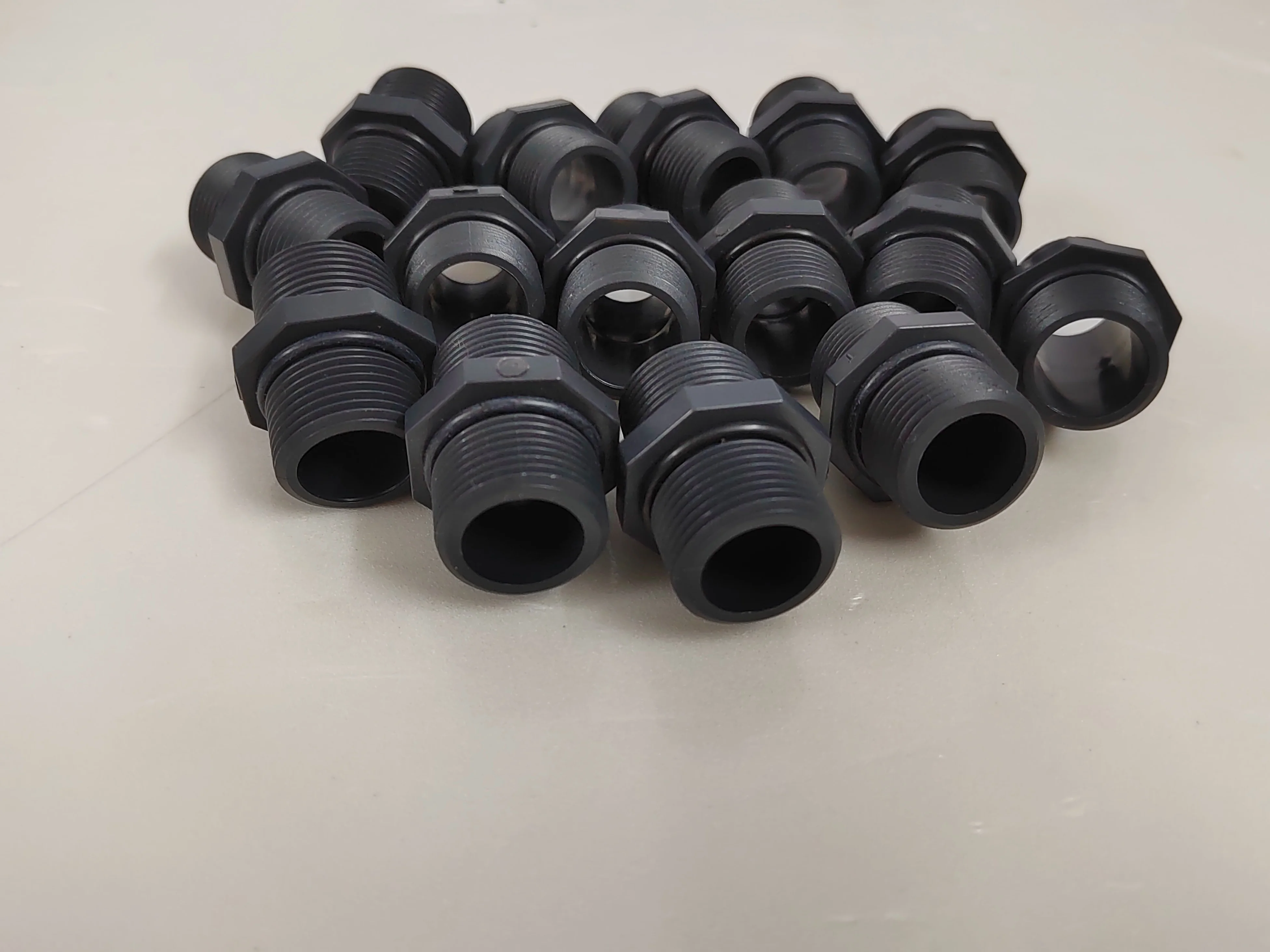 1/4-1 дюйм, двойной Внешний резьбовой адаптер из НПВХ niipple, фитинг для труб из ПВХ, пластиковая соска для воды