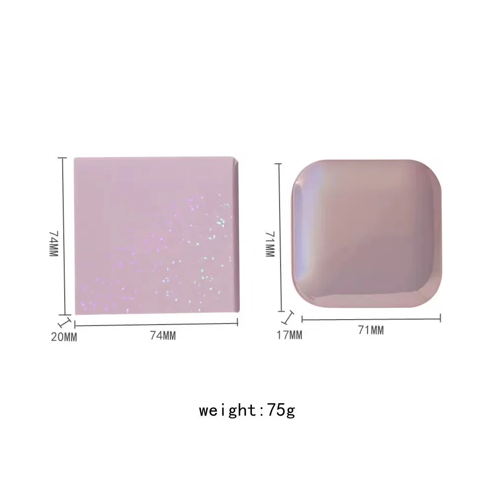 Custom Own Logo Pressed Blusher Cute Shell Glitter Make Up Organic Highlight Blush