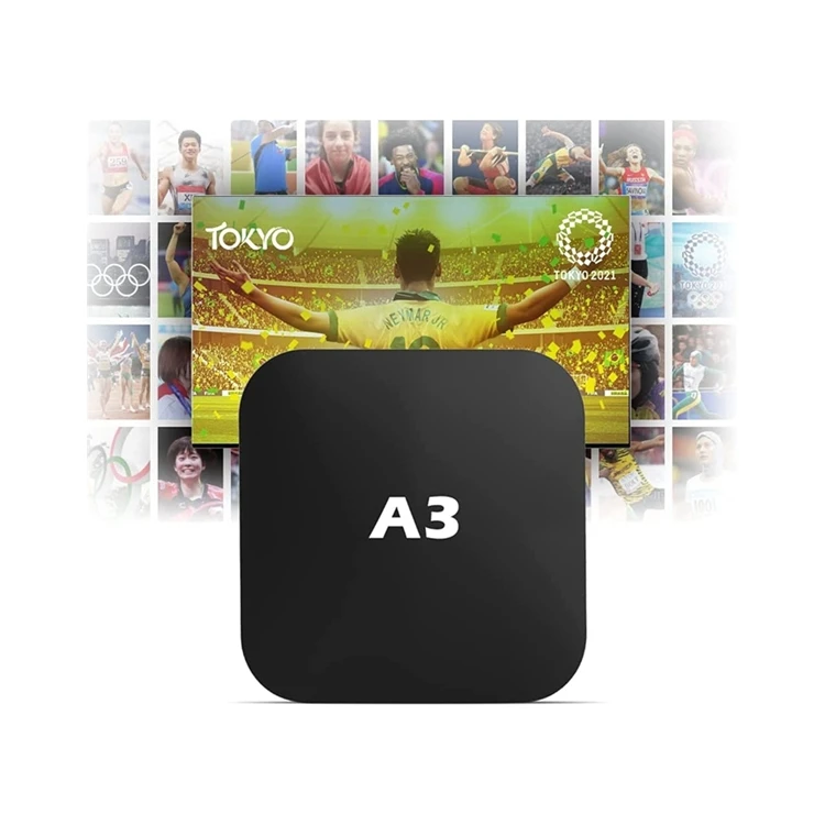 Поставщик мобильного интернет-телевидения iptv M3u подписка A3 tv BOX Поддержка 2,4 ГГц/5 ГГц WiFi 4K UHD 2,0 LAN совместное использование 4K