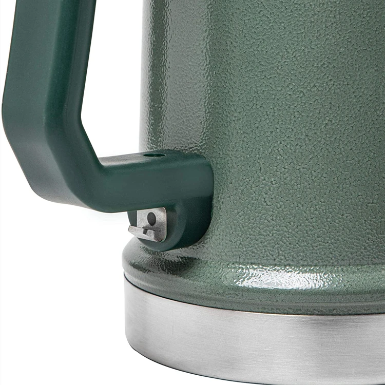 PURPLESEVEN 24oz Copo Termico Double Wall Vacuum Insulated Stainless Steel Big Grip Mugs Classic Bottle Opener Beer Stein Mug