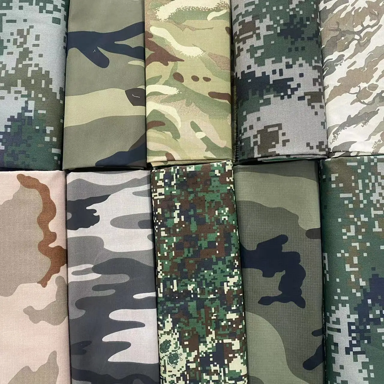 qingdao trade anti infrared pu coating waterproof multicam 80polyester 20cotton tc  camouflage  ribstop for uinform garment