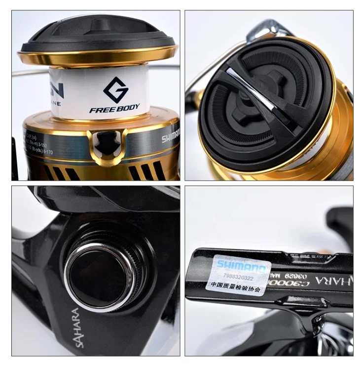 SHIMANO SAHARA FI Спиннинг рыболовная Катушка 4 + 1BB 1000 2500 C300 большая емкость катушки макс. 11 кг Рыболовные для морской рыбалки