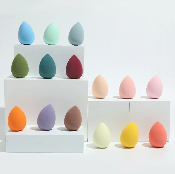 Factory OEM stock Friendly Makeup Sponge Microfiber Flat Soft Makeup  Wet and warehouse Dry Blender Sponge