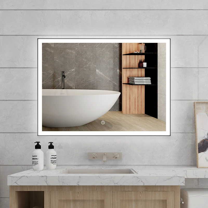 Лидер продаж настенное зеркало Сделано в Италии 106x70x8 см потертый светлый деревянный барокко прямоугольный Biscottini для дома