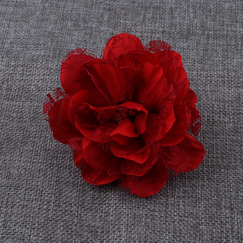 Fabric chiffon lace artificial flowers for dress clothing,artificial flowers decor wedding wall,artificial flowers wholesale