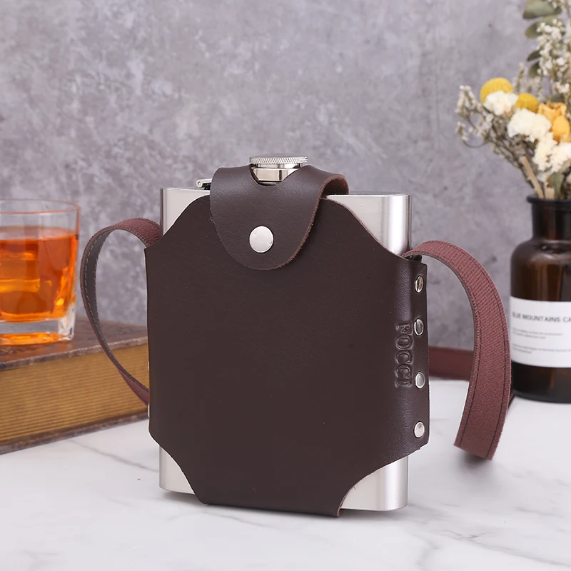 large flask 18 oz stainless steel hip flask
