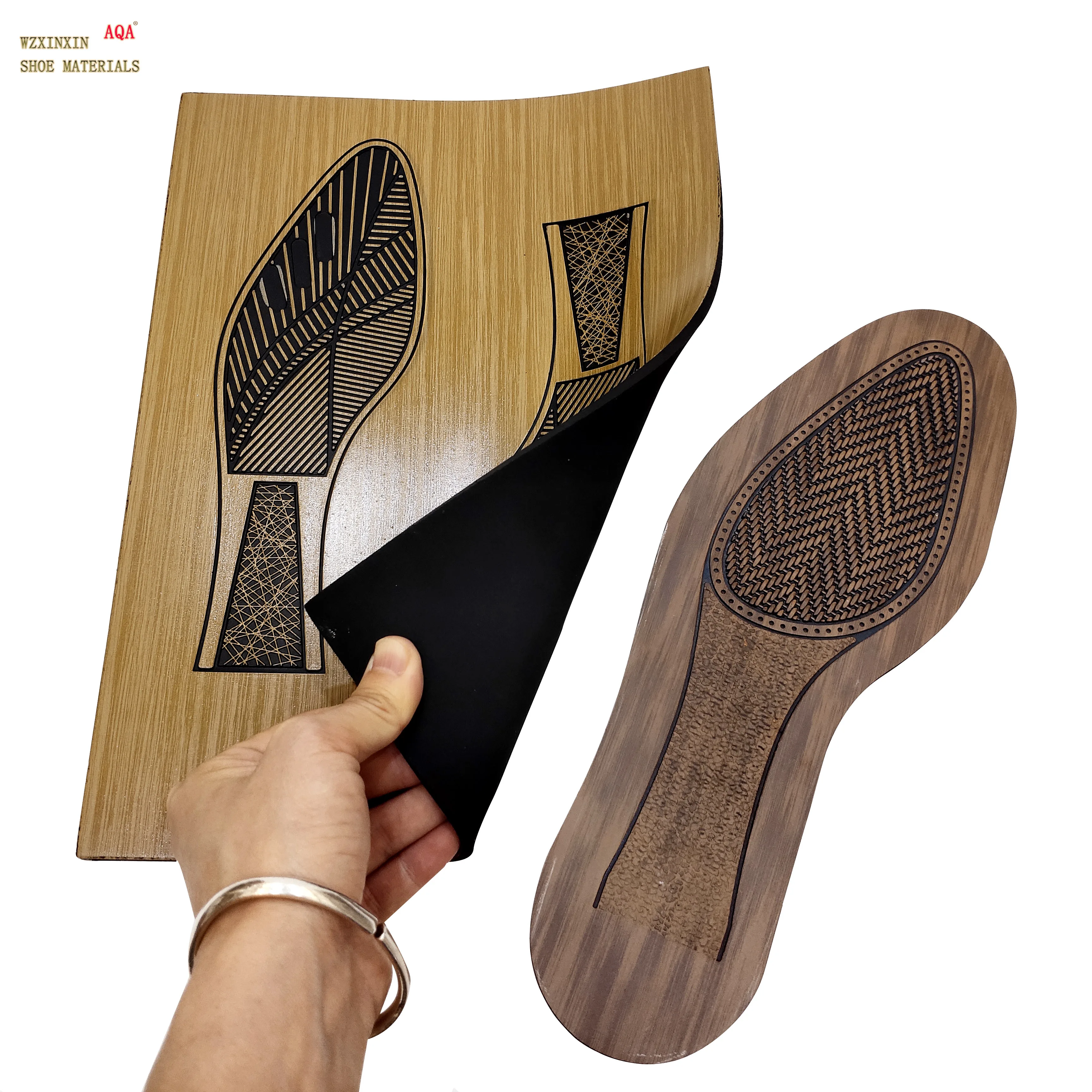 China manufacturer of fashionable design rubber outsole sheet for men leather shoes