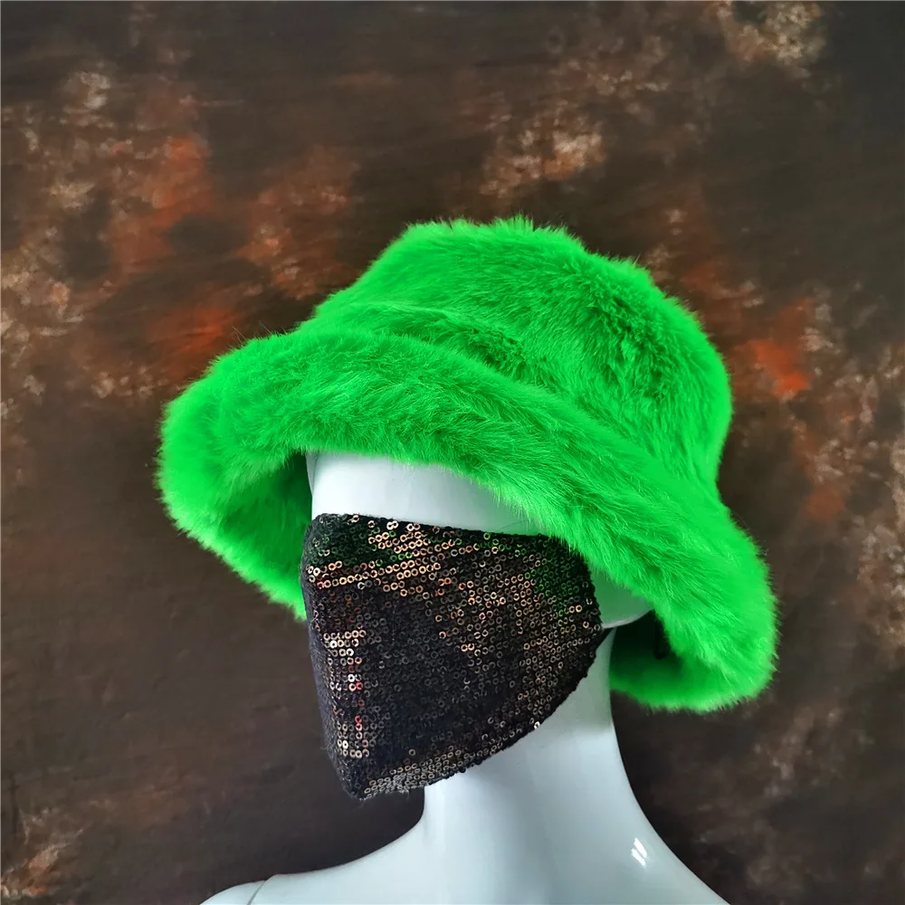 New autumn and winter faux fur British basin hats ladies warm fisherman hats fashion casual students Japanese plush hats