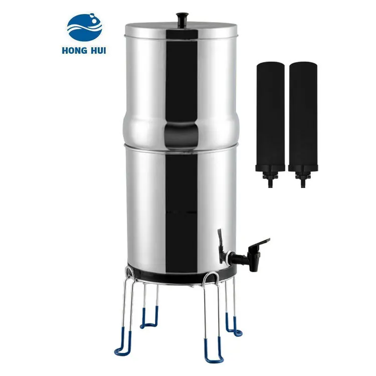 outdoor stainless steel gravity fed water filter