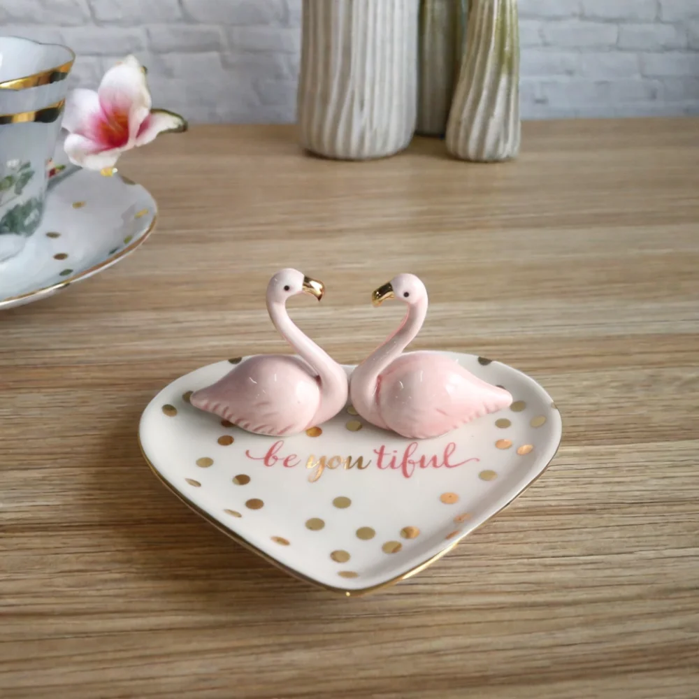 Ceramic Plate Bohemian Floral Plant Pattern Polished Stoneware Iron Custom Designed 5 Inch Diameter for Hotels Giveaways