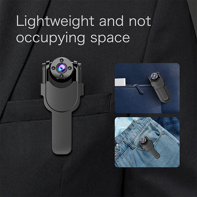 Small Portable Wearable Infrared Night Vision Video Body Worn Camera Recorder