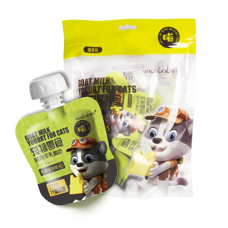 Pet yogurt goat milk wet grain cream soup water supplement mixed grain milk shake cat dog snack cat goat milk yogurt