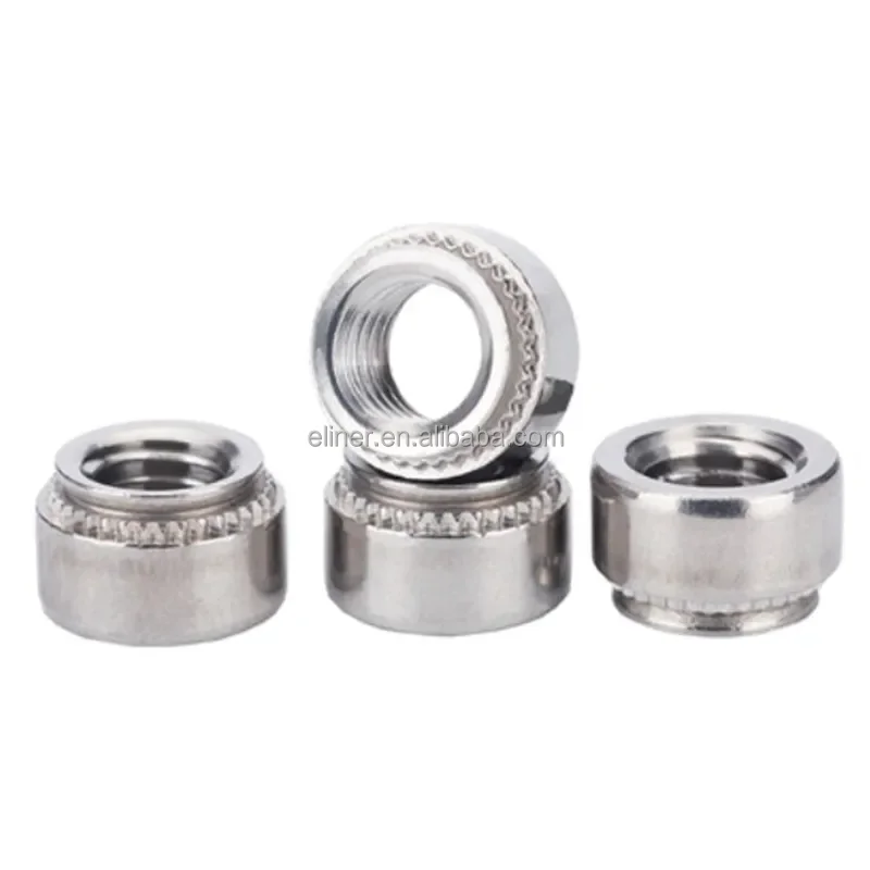 Zinc Plated Self-Locking Clamp Press-in Nut stainless steel Crimp Nut Rack Server Cabinet Recessed Rivet Pressure riveting nut
