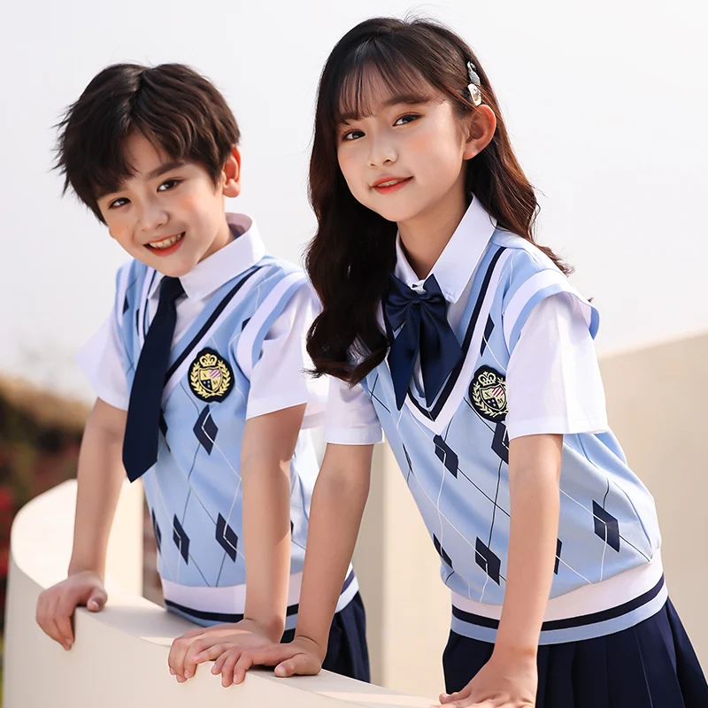 OEM Service school uniforms supplies Fashion clothin plaid japanese girls student school uniforms