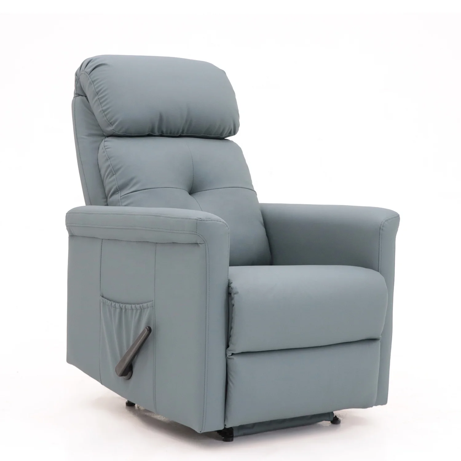 Geeksofa Modern Lazy Boy Microfiber Fabric Manual Recliner Chair for Living Room Furniture