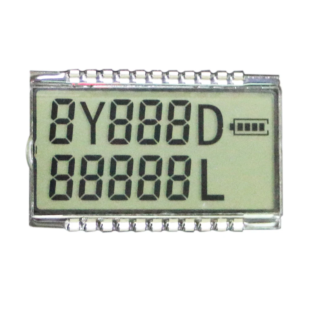3v 5v reflective monochromatic numeric no backlight lcd display sunlight readable