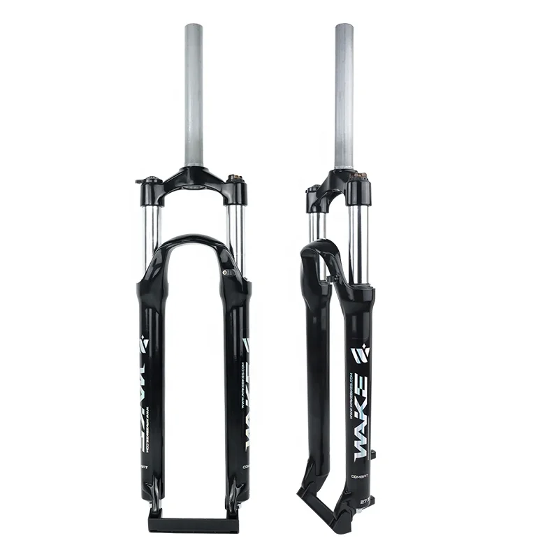 Bike Downhill Pneumatic MTB Front Fork Bicycle 26/27.5/29 Inch Aluminum Alloy Shock Absorber Front Fork WAKE Cycle Fork