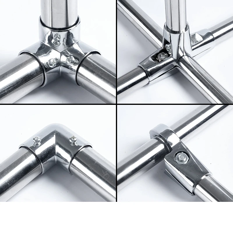 Hot sale high quality 4 way Durable Stainless steel Round Tube Pipe connector