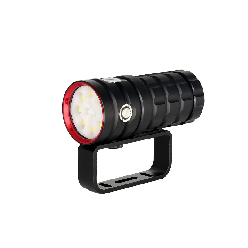 13000 lumens Scuba Diving Torch 120M diving depth Led Flashlight Portable Powerful Type-C  Charging  diving flashlight