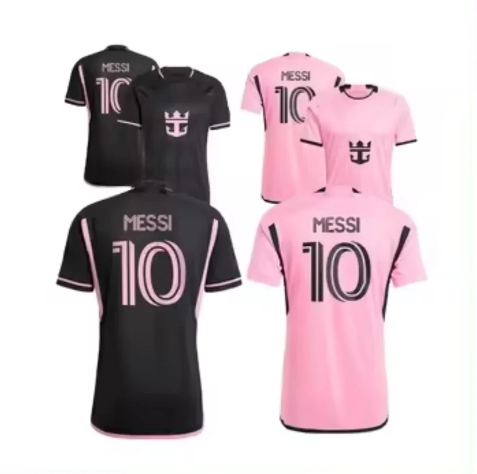 24 25 New Style FC Messi Inter Miami Soccer Jerseys Set Men Soccer Uniform Football Jersey Custom Football Jersey
