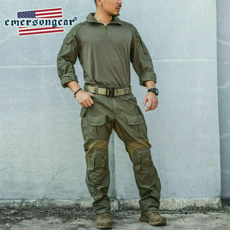 Emersongear Ranger Green G3 Combat Tactical Shirt Pants Set Men BDU  Uniform