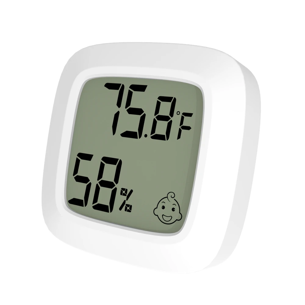2022 F Popular  Mini household  Smile Temperature Humidity Factory Supply with magnet and tags easy to use everywhere