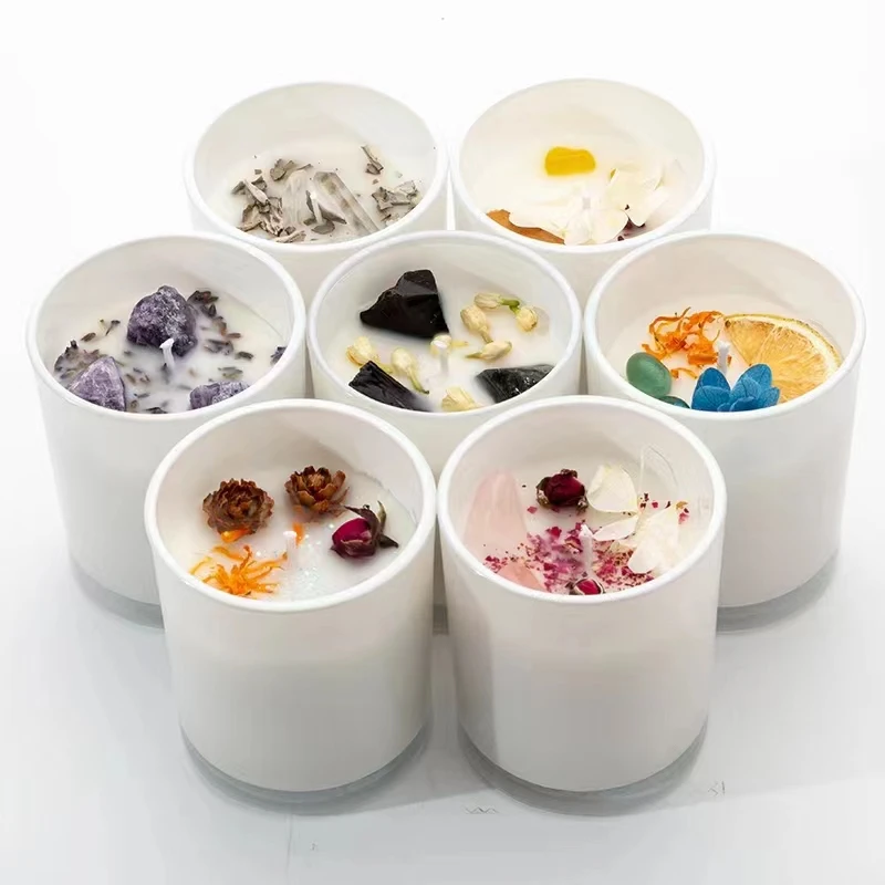 Home Decor Fragrance Glass Jar  Evil Eyes Scented Soy Wax Candle With Gift Box