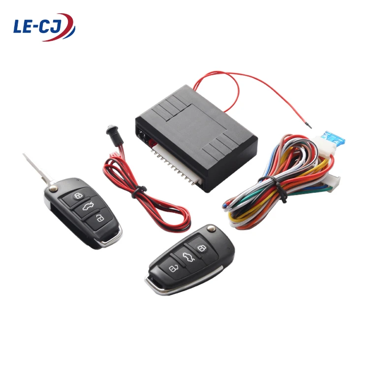 Universal keyless entry12V car remote control central lock keyless entry system with spring key embryo central door lock