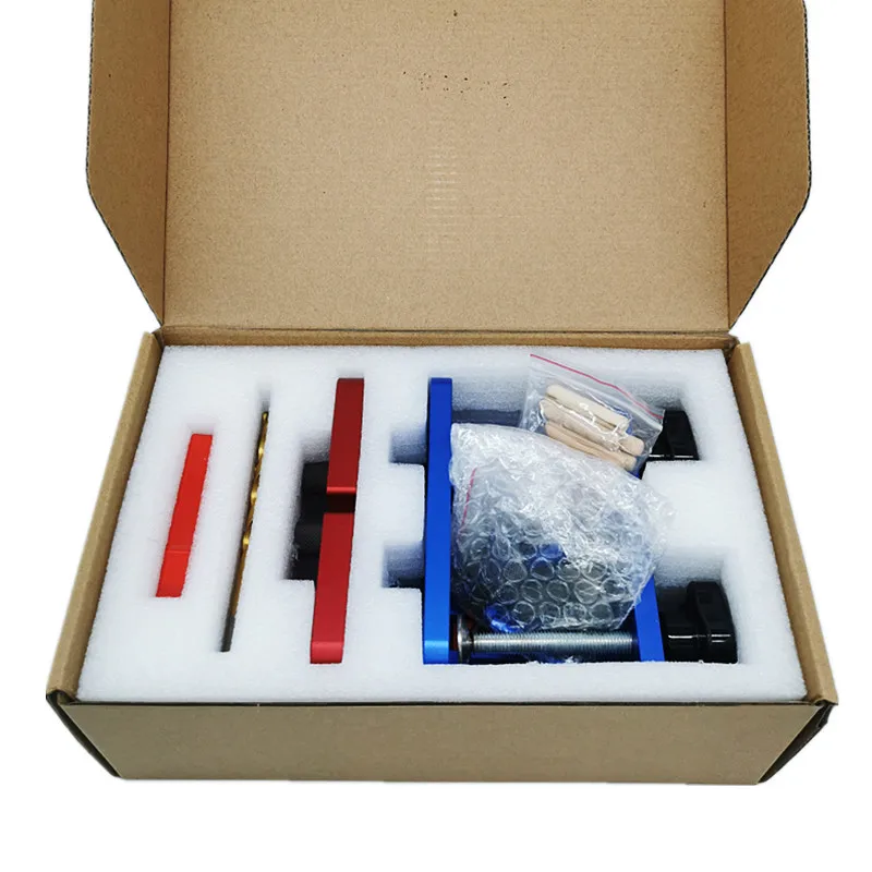 3 In 1 Dowelling Jig Joinery System Kit Woodworking Drilling Locator Hole Puncher Set Metric Dowel Fixture Wood Splicing Tools