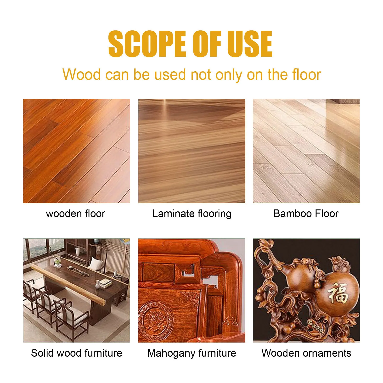Home beeswax mahogany furniture polishing brightening anti-crack maintenance care Solid wood floor care wax