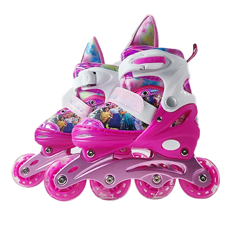Low Price Kick Speed Roller Skate Shoes For Kids With A Set Helmet Protectors