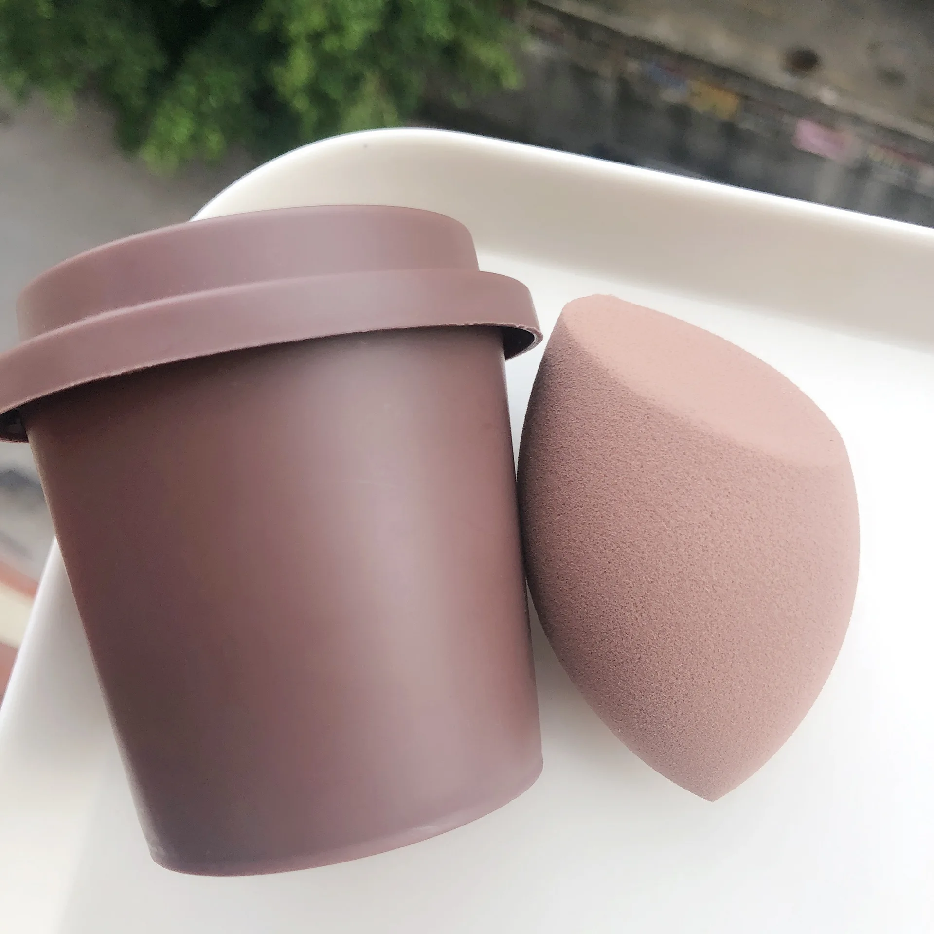 Beauty Egg Cosmetic Blender Customize Make Up Sponge Private Label Latex Free Coffee Cup Makeup Sponge