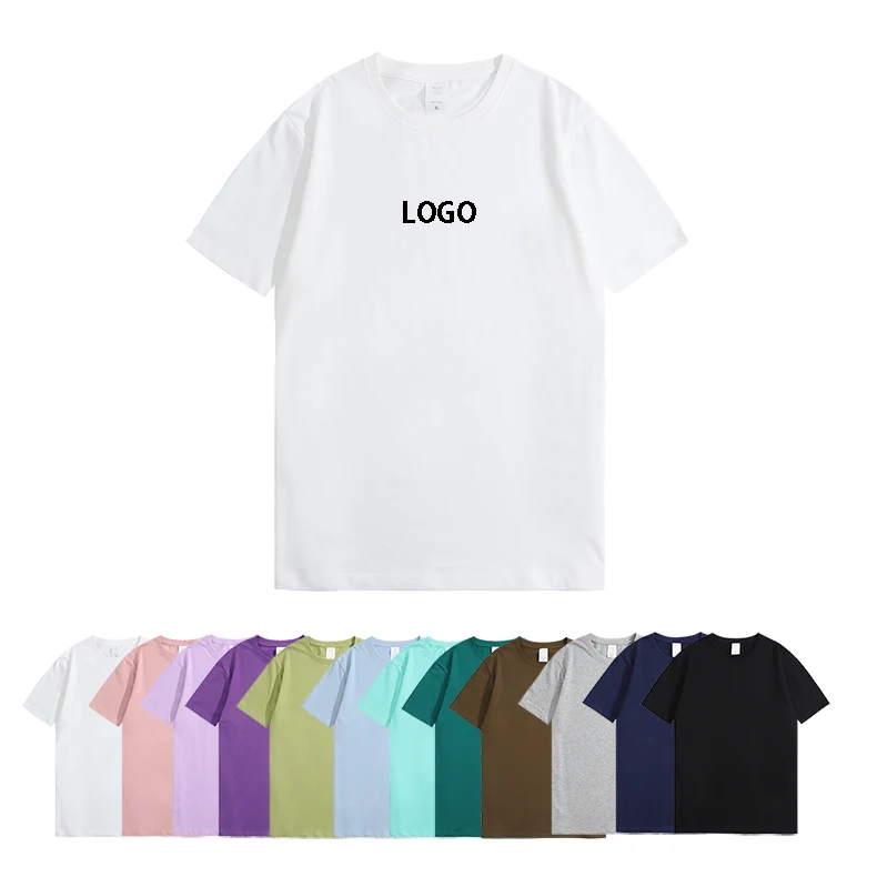 2022 Summer New 100% Cotton White Solid Plus Size T Shirt Men Causal O-neck Basic Blank T-shirt Male High Quality Classical Tops