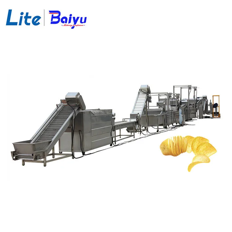 Automatic Lays Potato Chips Making Machine Fresh Frozen Scale French Fries Machine Potato Chips Production Line