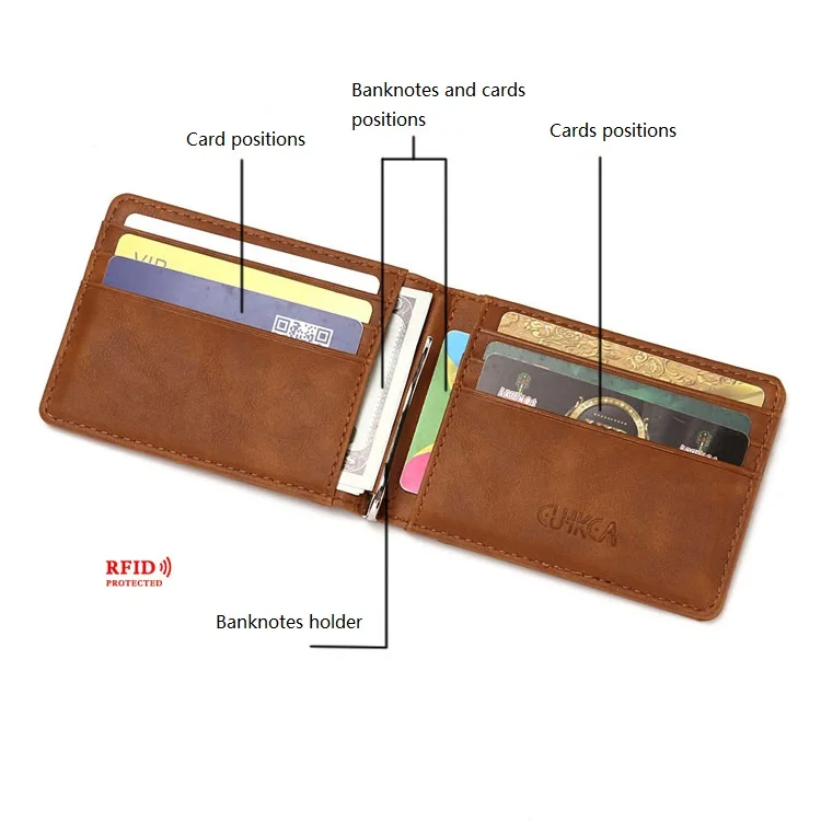 Slim Genuine Leather Wallet with Credit Card Slot for Men