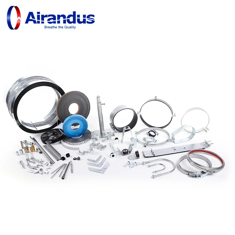 HVAC System air Conditioner Spiral Duct Clamp Ventilation Pipes Clamps Split Rings for Spiral Duct