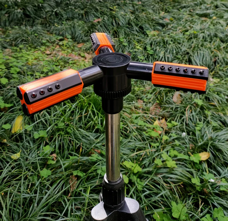 Durable Automatic 360 Rotating Adjustable Garden Water Sprinklers Lawn Irrigation System With 2 Arm Sprayer