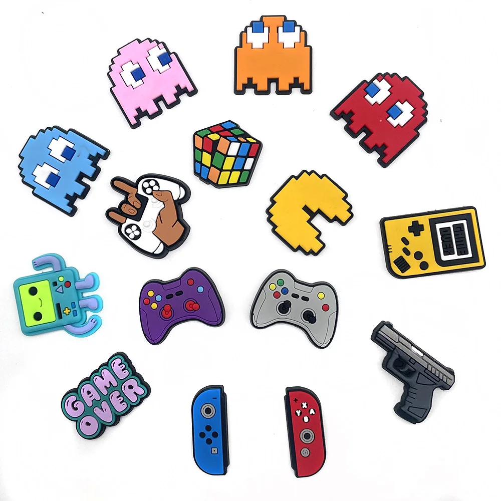 Game control croc charms custom pvc shoe lace charms custom croc charms wholesale Via DHL/Fedex