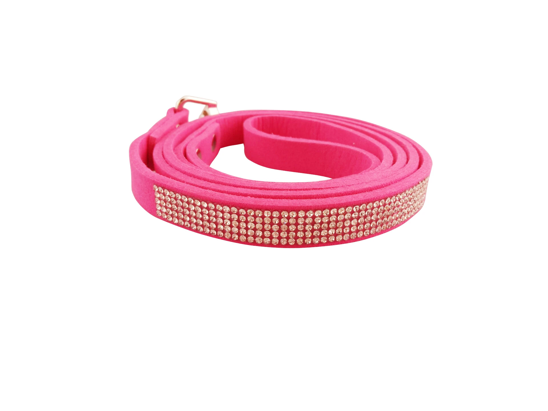 Amazon new pet dog kitten Rhinestone inlaid collar cat and dog leash