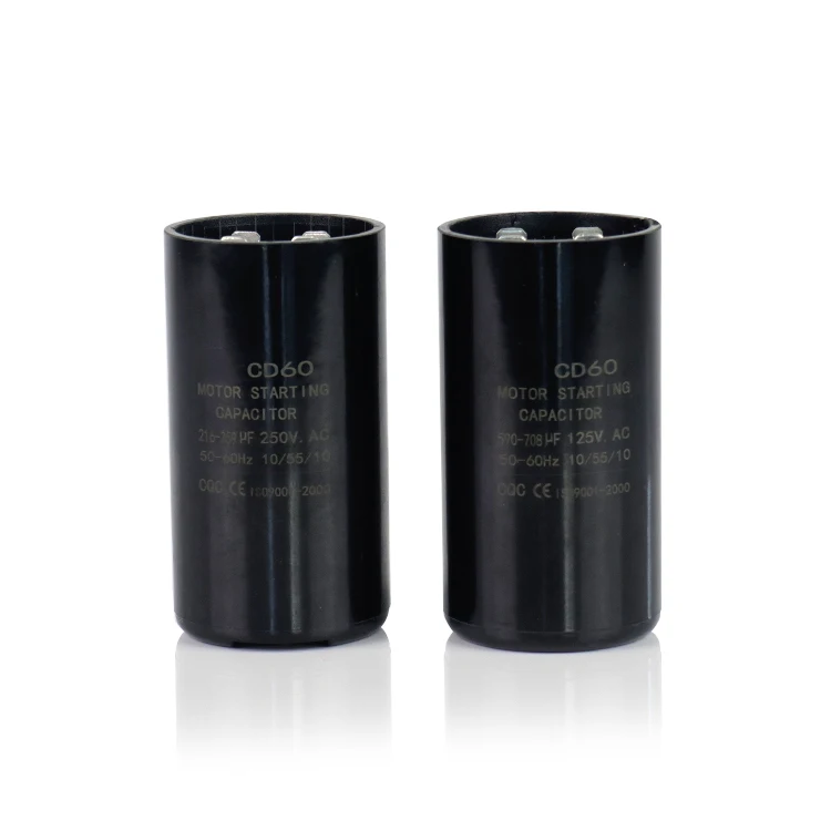 China made CD60 250uf ac motor starting capacitor 20uf 40uf 100uf 120uf