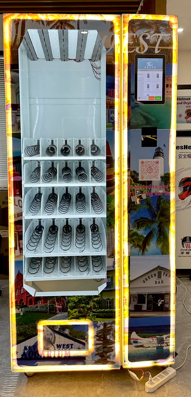 European 21.5inch popular small vending machine smart snacks and drinks combo/mini /beauty vending machine touch screen