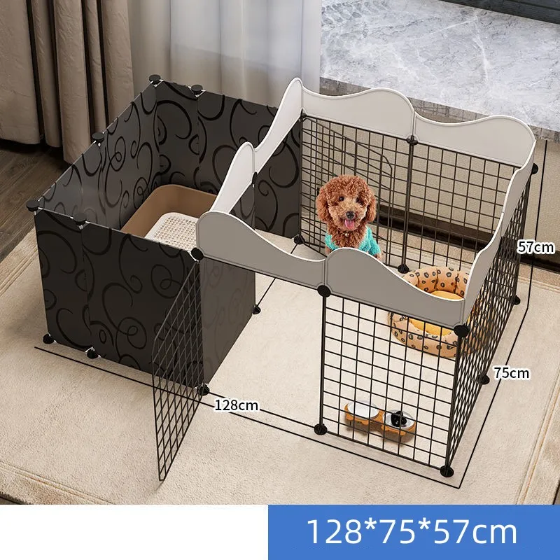Wholesale Dog Cage House Detachable Metal Fence Pets Dogs Enclosure Detachable Metal Fence