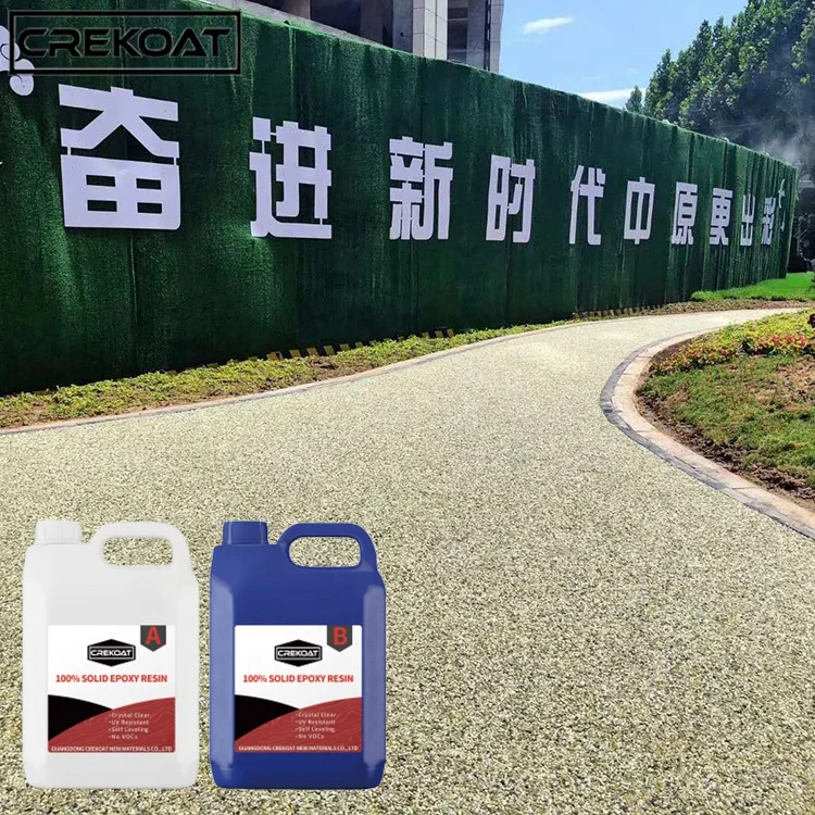 Wholesale Custom Low Price Floor Epoxy Resin Bound Driveway Epoxy Resin for Stone Pebble Stone Epoxy Flooring