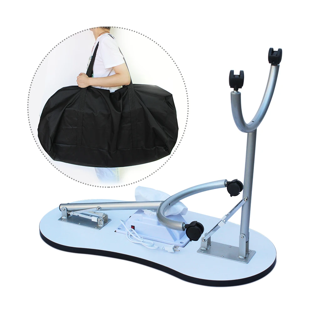 Modern Cheap Beauty Spa Salon Furniture Portable Folding Nail Manicure Table With Fan