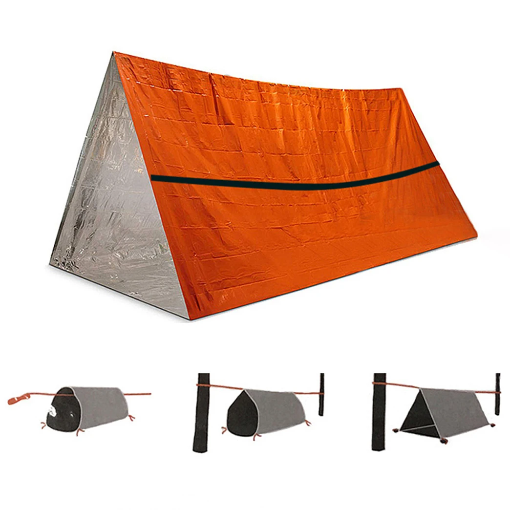 Waterproof Lightweight 2 Person Emergency Survival Shelter Trap Tube Tent