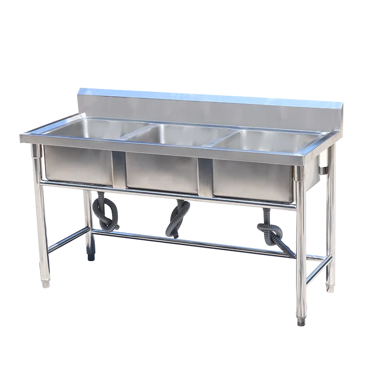 Modern design  1 2 3  bowls stainless steel kitchen sink